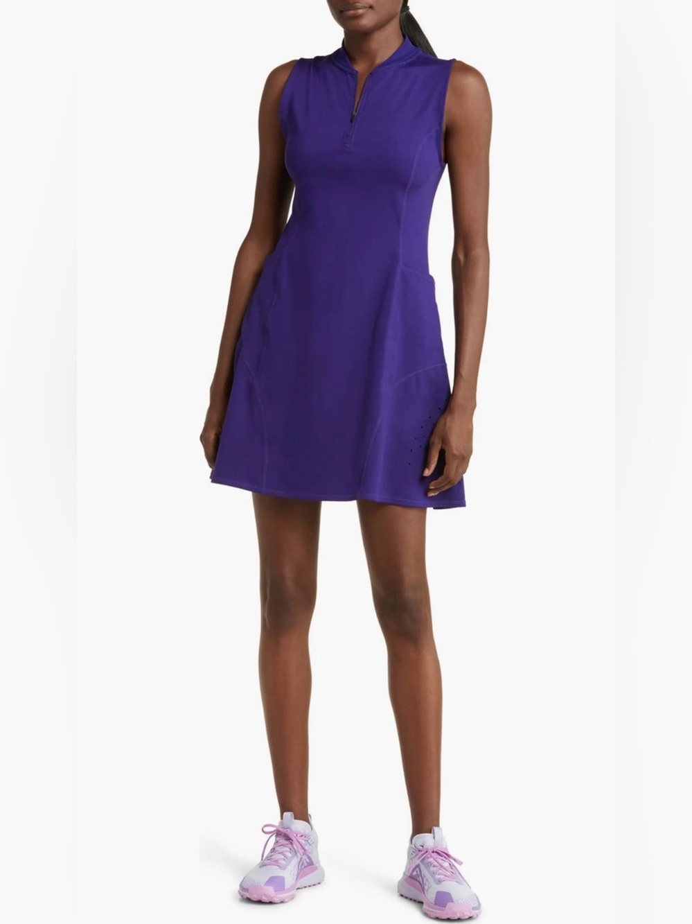 Zella Athletic Court Mini Dress Size Small Purple NWOT